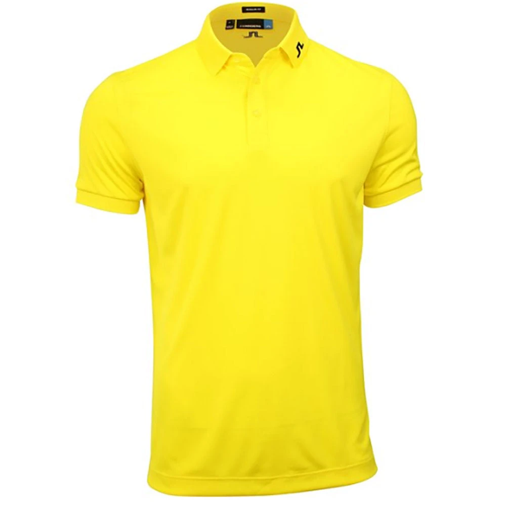 J.Lindeberg J. Lindeberg Tour Tech TX Jersey Yellow Mens Golf Polo 3 J.Lindeberg J. Lindeberg Tour Tech TX Jersey Yellow Mens Golf Polo