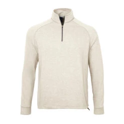 Dunning Natural Hand Mens Golf 1/4 Zip -All Golf Shop 12696 OATMEALHTHR a8fd4be9 2568 439e 9e3e c6418b1ad857