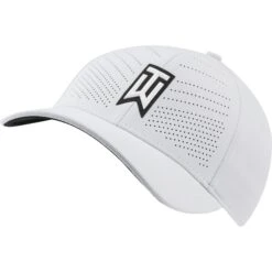 Nike AeroBill Tiger Woods Heritage86 Mens Hat 8 Nike AeroBill Tiger Woods Heritage86 Mens Hat -All Golf Shop 13164 100WHITE