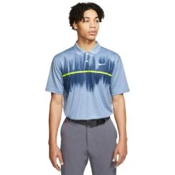 Nike Dri-FIT Vapor Printed Mens Golf Polo -All Golf Shop 13205 460INDIGOFOG