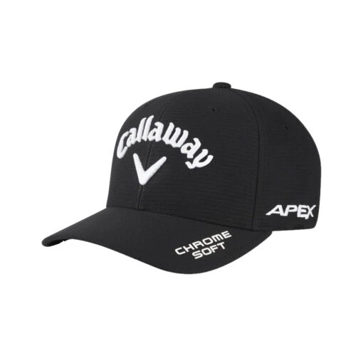 Callaway Tour Authentic FlexFit Black Mens Hat -All Golf Shop 16042 afe97bb6 c361 4fff a19d ee01e6f19866