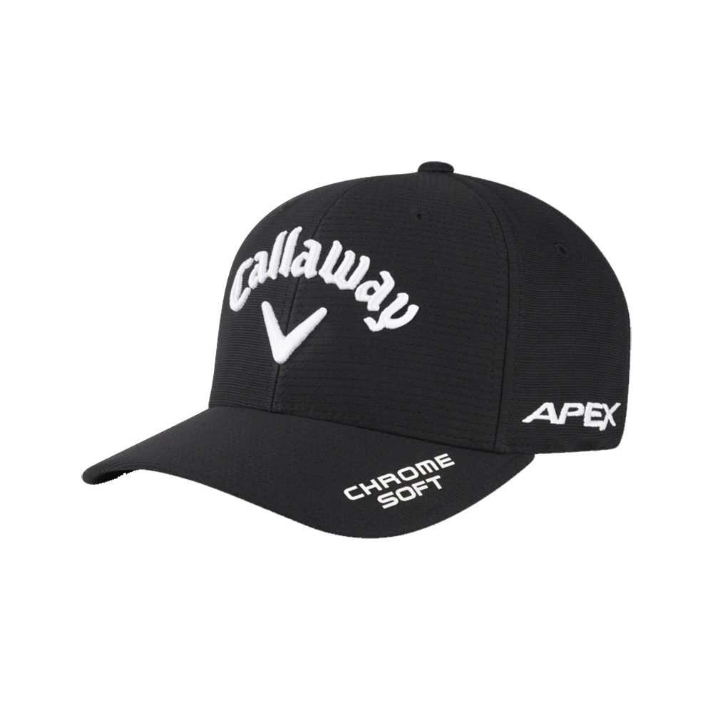 Callaway Tour Authentic FlexFit Black Mens Hat 3 Callaway Tour Authentic FlexFit Black Mens Hat