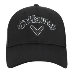 Callaway Mesh Fitted Black Charcoal Mens Cap -All Golf Shop 16122 2