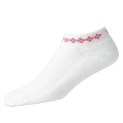 FootJoy ProDry Sportlet Argyle Womens No Show Golf Socks -All Golf Shop 17742 WHITEPINK d2314f25 298e 4562 923f 2a9afcb62a8b