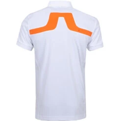 J.Lindeberg J. Lindeberg KV Amer Fit Mens Golf Polo 13 J.Lindeberg J. Lindeberg KV Amer Fit Mens Golf Polo -All Golf Shop 19475 WHITEORANGE 1