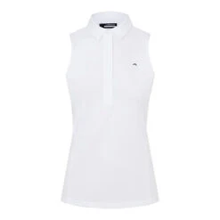 J.Lindeberg J. Lindeberg Dena Womens Sleeveless Golf Polo 2021 -All Golf Shop 19688 WHITE 30fa0db8 ef0a 48f7 932f ad971c8b42c1
