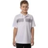 TravisMathew J Night Life Boys Golf Polo -All Golf Shop 19752 WHITE