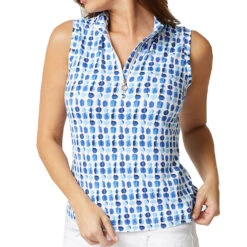 GGBlue Tess Womens Sleeveless Golf Polo -All Golf Shop 20899 SANDDOLLR4031