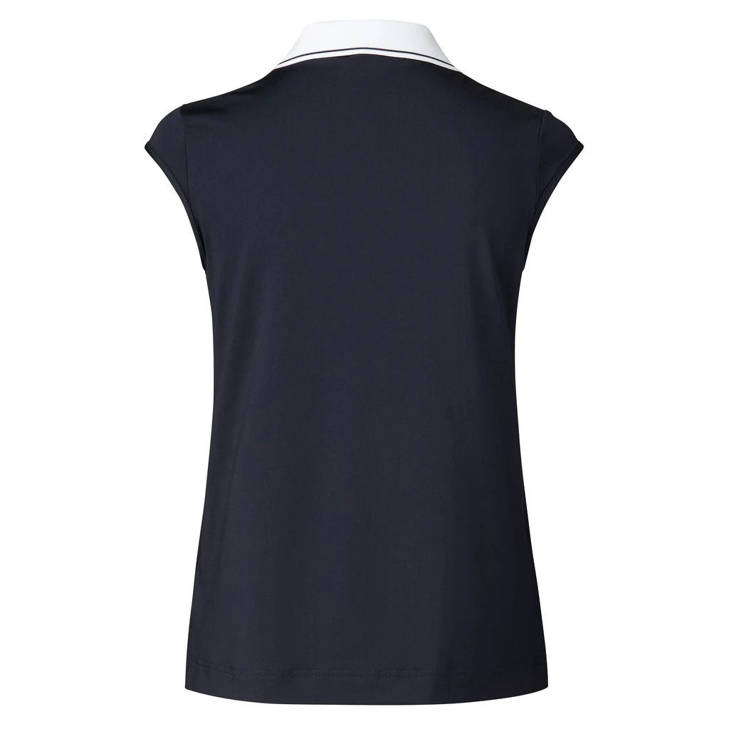Daily Sports Indra Navy Womens Sleeveless Golf Polo 4 Daily Sports Indra Navy Womens Sleeveless Golf Polo - Image 2