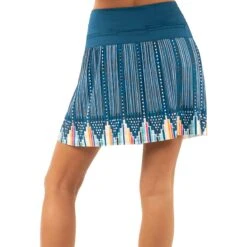 Lucky In Love Borderline Pleated Indigo 17.25in Womens Golf Skort -All Golf Shop 22874 INDIGO402 2 49d767cf 400f 48a7 aff5 ec60ccd63ae1