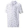 PUMA Golf Puma CLOUDSPUN Popsi-Cool Boys Golf Polo -All Golf Shop 23015 BRIGHTWHITE 63c42c2f 152e 42fb a174 45c245962683