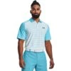 Under Armour Iso-Chill Mix Stripe Mens Golf Polo -All Golf Shop 23914 FRESCOBLUE481 3942b536 0356 46d6 a109 25d8df84432a