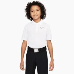 Nike Dri-FIT Victory Big Kids Boys Golf Polo -All Golf Shop 24413 WHITE100
