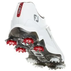 FootJoy Tour X Spiked Mens Golf Shoes -All Golf Shop 26129 WHITERED 3
