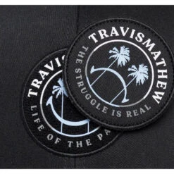 TravisMathew Lake Escape Mens Golf Hat 7 TravisMathew Lake Escape Mens Golf Hat -All Golf Shop 26756 BLACK0BLK 2