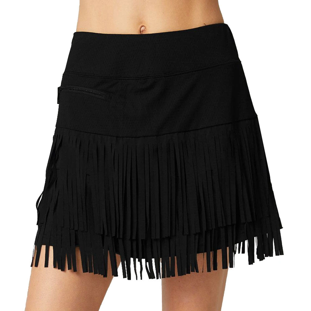 GGBlue Fringe Black 18in Womens Golf Skort 3 GGBlue Fringe Black 18in Womens Golf Skort